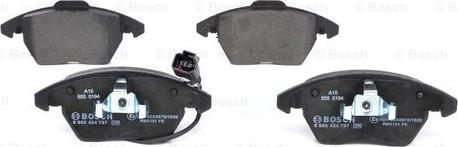 BOSCH 0 986 424 797 - Brake Pad Set, disc brake autospares.lv