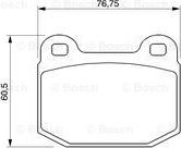 BOSCH 0 986 424 742 - Brake Pad Set, disc brake autospares.lv