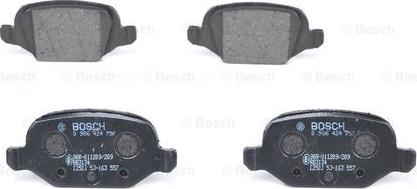 BOSCH 0 986 424 756 - Brake Pad Set, disc brake autospares.lv