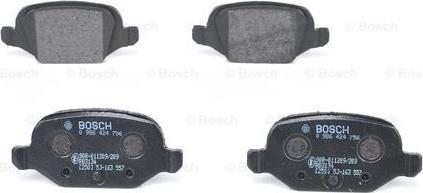 BOSCH 0 986 424 756 - Brake Pad Set, disc brake autospares.lv