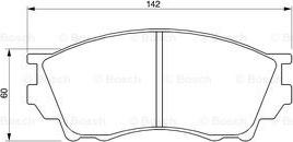 BOSCH 0 986 424 753 - Brake Pad Set, disc brake autospares.lv