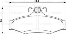 BOSCH 0 986 424 757 - Brake Pad Set, disc brake autospares.lv