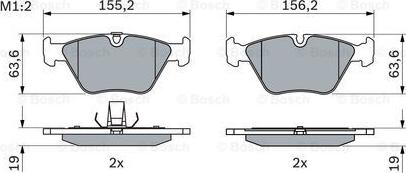 BOSCH 0 986 424 767 - Brake Pad Set, disc brake autospares.lv