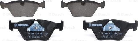 BOSCH 0 986 424 767 - Brake Pad Set, disc brake autospares.lv