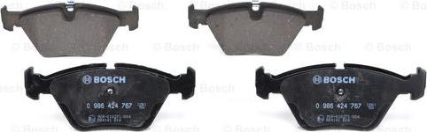 BOSCH 0 986 424 767 - Brake Pad Set, disc brake autospares.lv