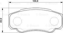 BOSCH 0 986 424 704 - Brake Pad Set, disc brake autospares.lv