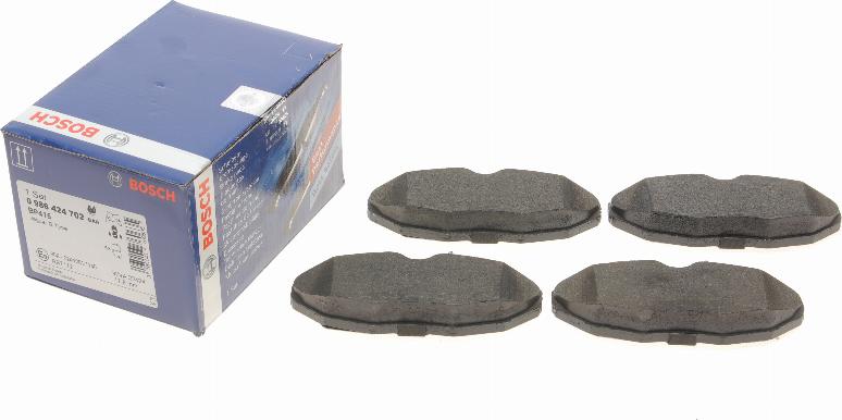 BOSCH 0 986 424 702 - Brake Pad Set, disc brake autospares.lv