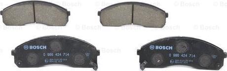 BOSCH 0 986 424 714 - Brake Pad Set, disc brake autospares.lv