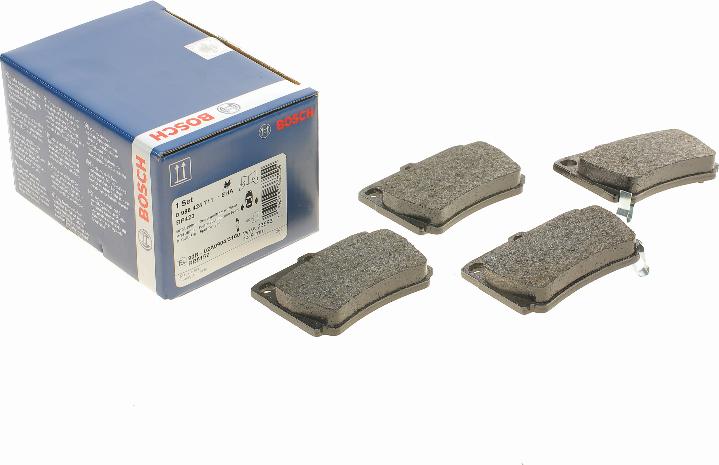 BOSCH 0 986 424 711 - Brake Pad Set, disc brake autospares.lv