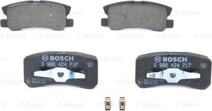 BOSCH 0 986 424 717 - Brake Pad Set, disc brake autospares.lv