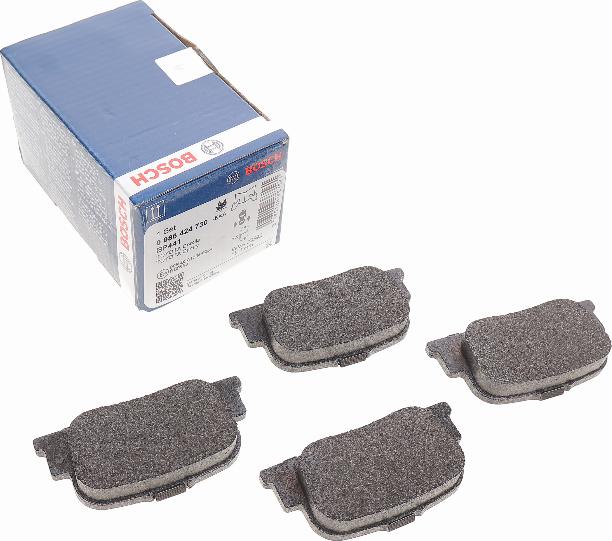 BOSCH 0 986 424 730 - Brake Pad Set, disc brake autospares.lv