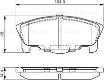 BOSCH 0 986 424 737 - Brake Pad Set, disc brake autospares.lv