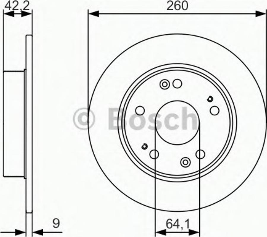 BOSCH 0 986 479 990 - Brake Disc autospares.lv