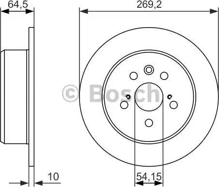 BOSCH 0 986 479 992 - Brake Disc autospares.lv