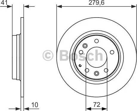 BOSCH 0 986 479 949 - Brake Disc autospares.lv