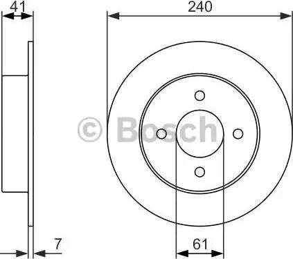 BOSCH 0 986 479 944 - Brake Disc autospares.lv