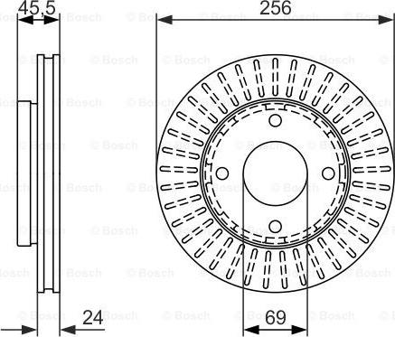 BOSCH 0 986 479 958 - Brake Disc autospares.lv