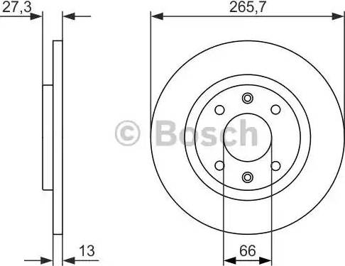 BOSCH 0 986 479 909 - Brake Disc autospares.lv