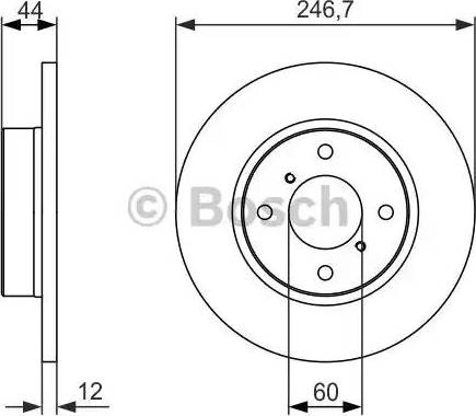 BOSCH 0 986 479 901 - Brake Disc autospares.lv