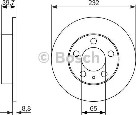 BOSCH 0 986 479 915 - Brake Disc autospares.lv