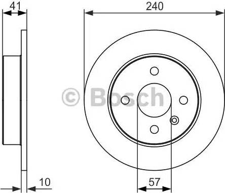 BOSCH 0 986 479 918 - Brake Disc autospares.lv