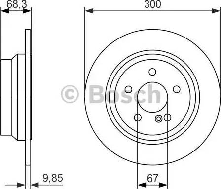 BOSCH 0 986 479 931 - Brake Disc autospares.lv