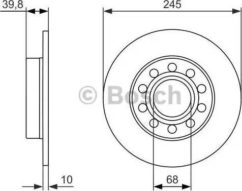 BOSCH 0 986 479 925 - Brake Disc autospares.lv