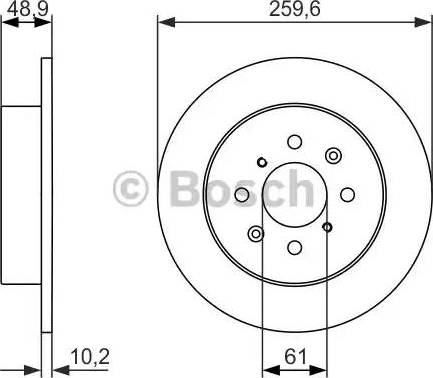 BOSCH 0 986 479 928 - Brake Disc autospares.lv