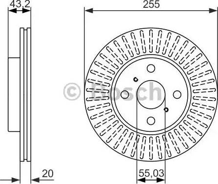 BOSCH 0 986 479 927 - Brake Disc autospares.lv