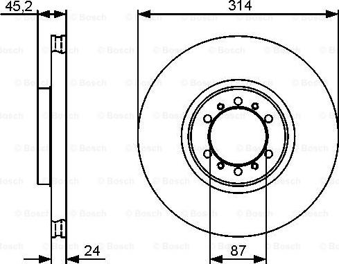 BOSCH 0 986 479 469 - Brake Disc autospares.lv