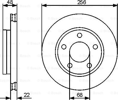 BOSCH 0 986 479 463 - Brake Disc autospares.lv