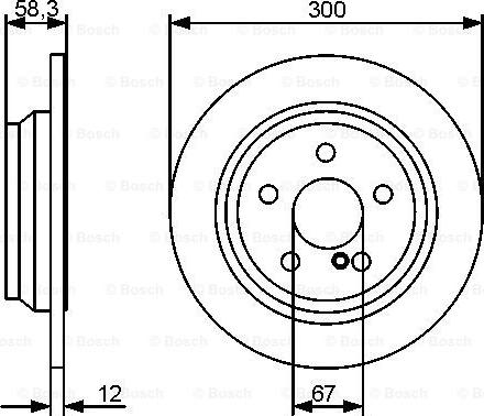 BOSCH 0 986 479 414 - Brake Disc autospares.lv