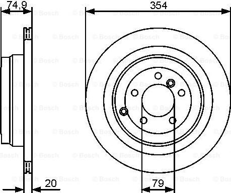 BOSCH 0 986 479 479 - Brake Disc autospares.lv