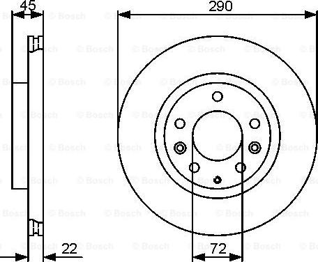 BOSCH 0 986 479 474 - Brake Disc autospares.lv