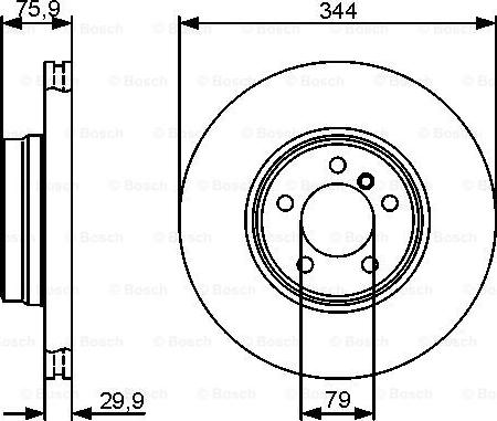 BOSCH 0 986 479 475 - Brake Disc autospares.lv