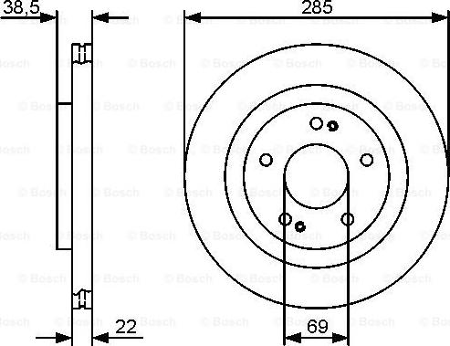 BOSCH 0 986 479 470 - Brake Disc autospares.lv