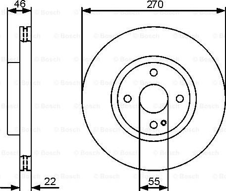 BOSCH 0 986 479 472 - Brake Disc autospares.lv