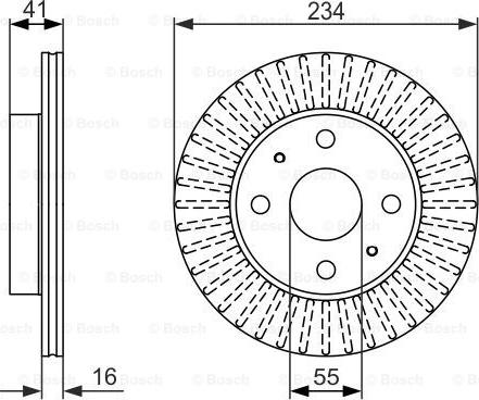 BOSCH 0 986 479 592 - Brake Disc autospares.lv