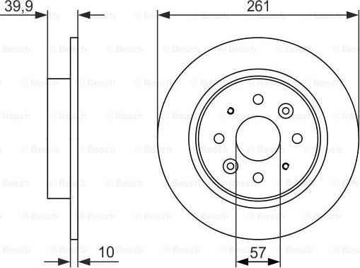 BOSCH 0 986 479 597 - Brake Disc autospares.lv