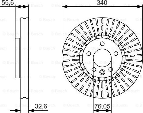 BOSCH 0 986 479 546 - Brake Disc autospares.lv