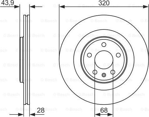 BOSCH 0 986 479 552 - Brake Disc autospares.lv