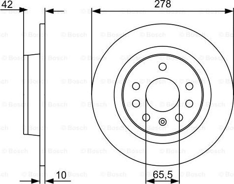 BOSCH 0 986 479 515 - Brake Disc autospares.lv