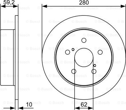 BOSCH 0 986 479 520 - Brake Disc autospares.lv