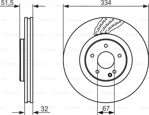 BOSCH 0 986 479 650 - Brake Disc autospares.lv