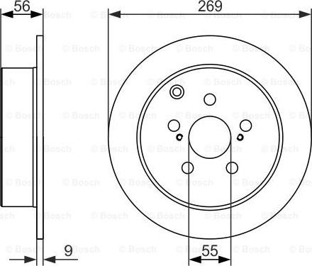 BOSCH 0 986 479 658 - Brake Disc autospares.lv