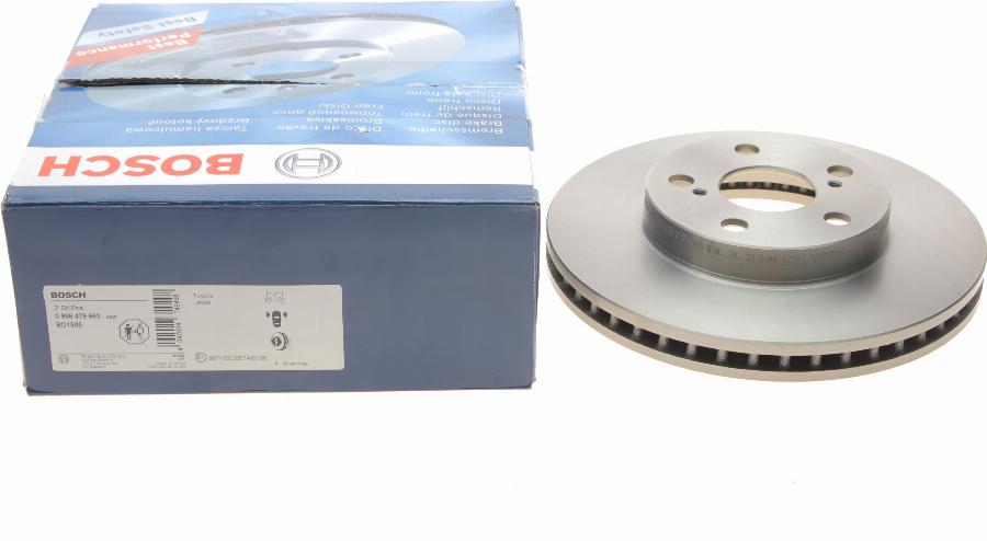 BOSCH 0 986 479 663 - Brake Disc autospares.lv