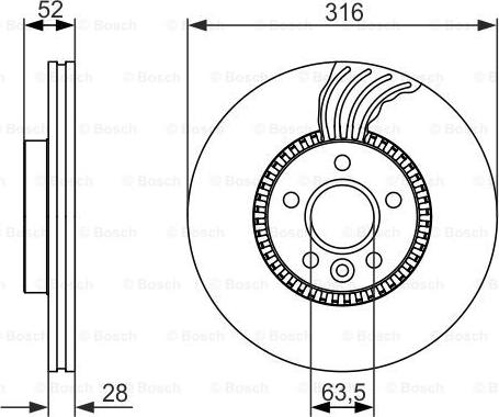 BOSCH 0 986 479 620 - Brake Disc autospares.lv