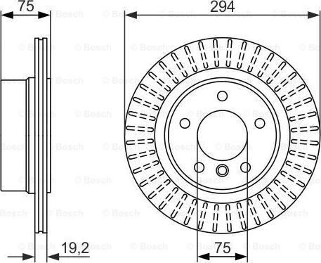 BOSCH 0 986 479 670 - Brake Disc autospares.lv