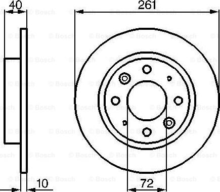 BOSCH 0 986 479 018 - Brake Disc autospares.lv