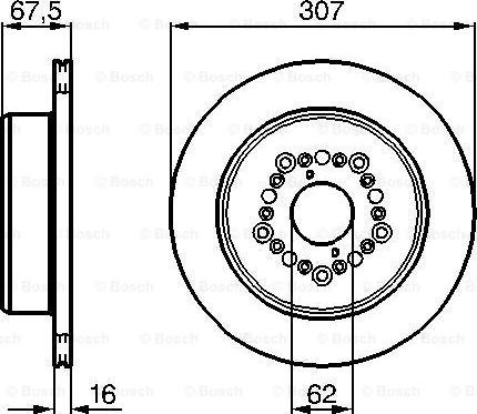 BOSCH 0 986 479 023 - Brake Disc autospares.lv